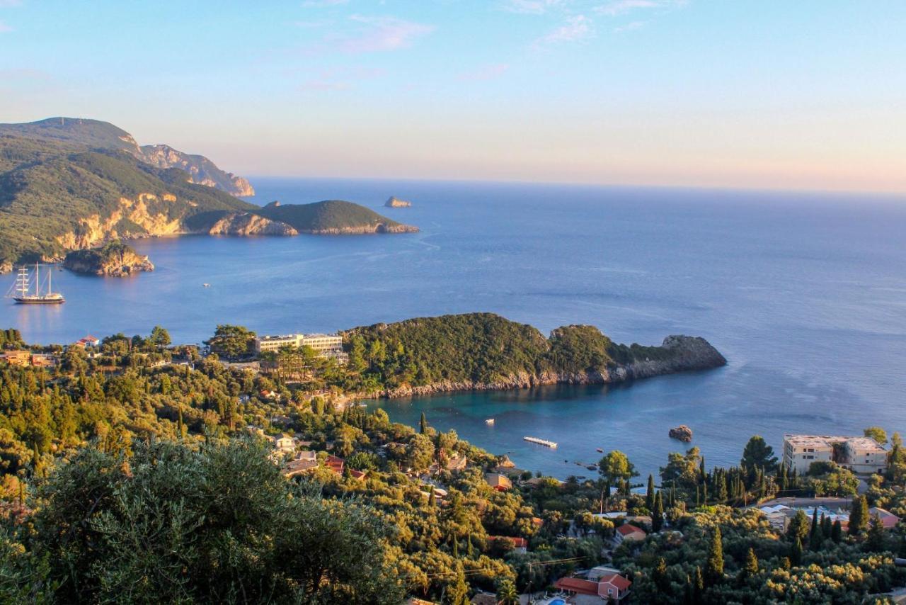 Akrotiri Beach Resort Hotel - Adult Friendly Paleokastritsa Bagian luar foto View of the Gulf of Tigullio from the town of Rapallo