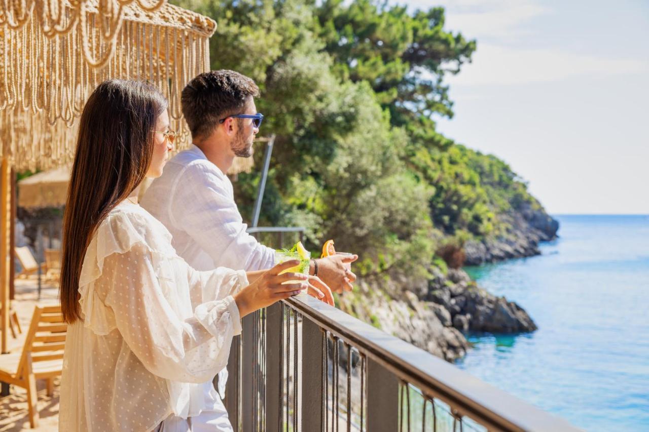 Akrotiri Beach Resort Hotel - Adult Friendly Paleokastritsa Bagian luar foto View from the hotel
